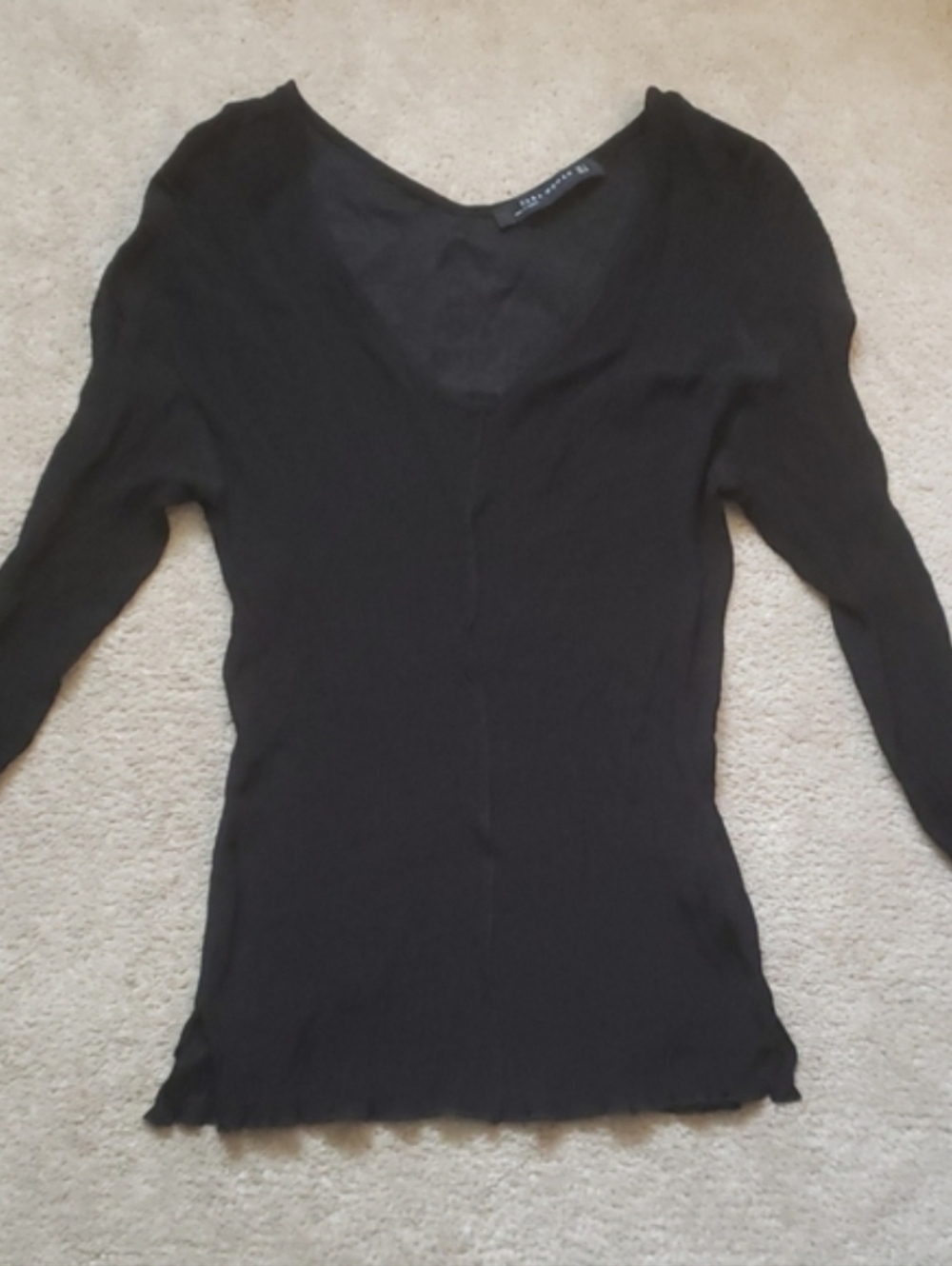 🆕️3/$50💕NWOT Zara Plisse Long Sleeve